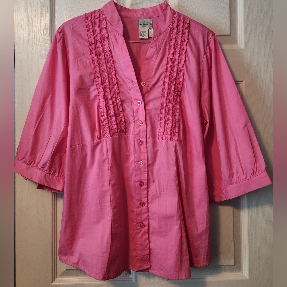 Pink Women's Top With A Stretch